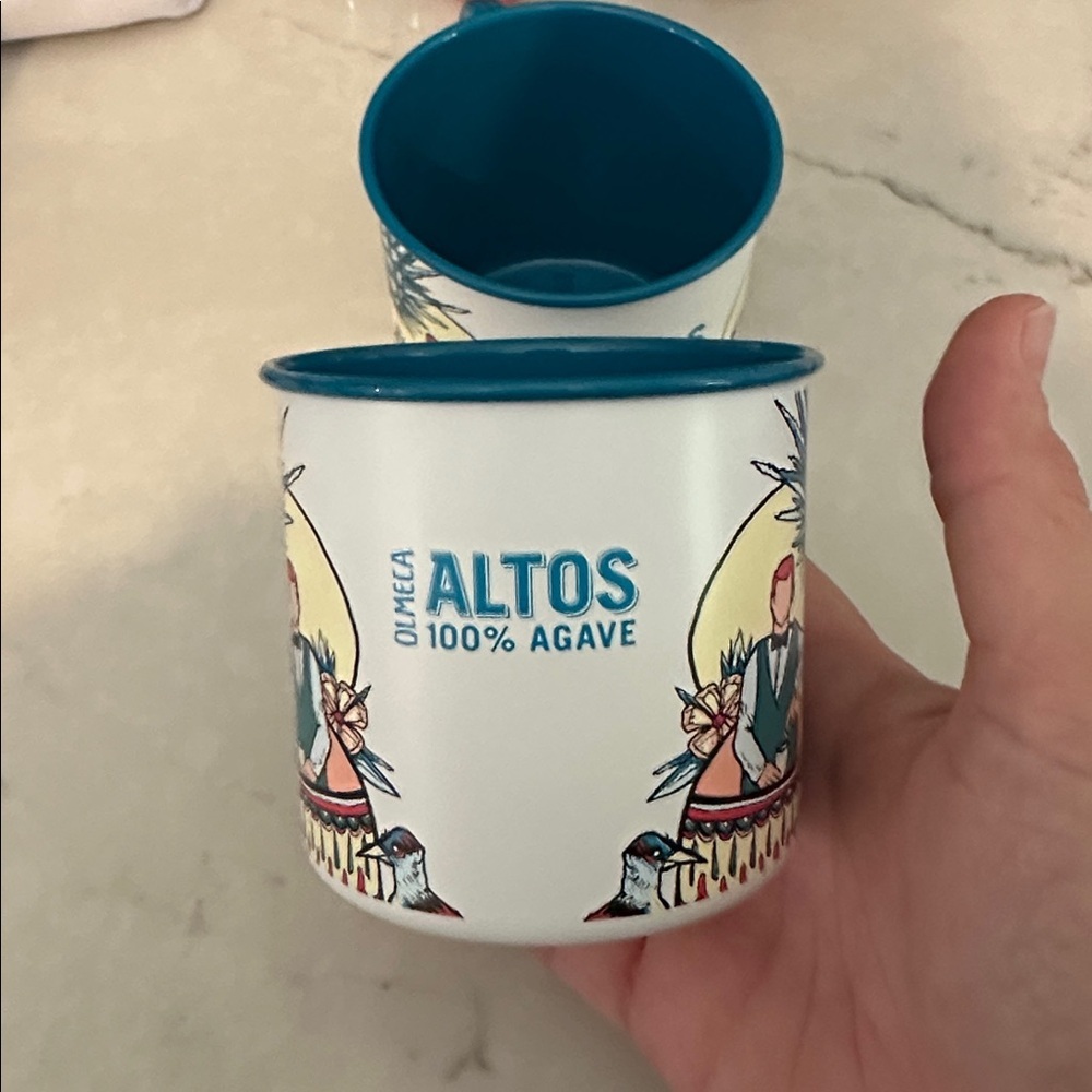 BRAND NEW never used Altos Tequila Tin Mugs - Picture 3 of 4
